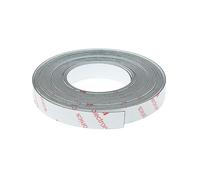 Magnet Expert® - Tira ferrosa de 12,7 mm de ancho x 1,3 mm de grosor, color blanco brillante con adhesivo (5 m de largo)