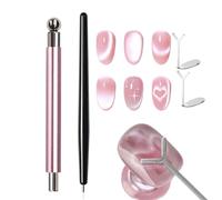 Magnet Pen For Nails - Fashion Highligh Round Ball Metal Dual-Head Portable