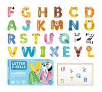 Magnet Set para Alphabet - Kit de Aprendizaje Educativo de Color Brillante niños, Magnets Lindo Animal Diseño, Divertida Palabra de Juguete | Involucrando el recurso de enseñanza para la educación