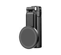 Magnet Tripod, Portable Selfie Stick with Wireless Remote, Foldable 5-Section Telescopic Bracket for Sports Golf Video Recording, Travel Shots, Adjustable for Mobile Use, Black