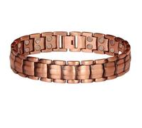Magnetarmband - 21cm Kupfer Herren Armband | Magnetisches Schmuck Sportarmband Fitness Golf Tennis | Schmerz Lindern Entlastung Gelenke | Geschenk Für Männer Senioren Väter