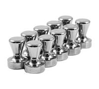 Magnetastico® | 10x imanes Extra potentes, de Forma cónica, en Acero con imán de neodimio N42 | 15x21 mm | Imanes cónicos, chinchetas magnéticas Pins de sujeción para Papeles, súper Fuertes, frigo