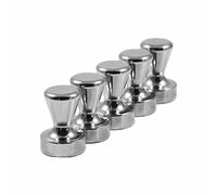 Magnetastico® | 5X imanes Extra potentes, de Forma cónica, en Acero con imán de neodimio N42 | 15x21 mm | Imanes cónicos, chinchetas magnéticas Pins de sujeción para Papeles, súper Fuertes, frigo