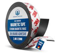 Magnetastico | Cinta magnética autoadhesiva con adhesivo | 2,4 m | tira de iman para postales, fotos| Cortable e flexible| Cinta magnetica adhesiva, tiras magnéticas adhesivas, imanes para mosquiteras