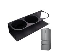 Magnetdose Halter | Magnetbecherhalter | Kühlschrank Organizer - 3 Slot Eisen Robust Seitenmontage 29.5x7.5cm | Kaffeemaschine Flasche Organizer Rack Küche | Café Zuhause Hotel Arbeitsplatz Getränkere