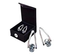 MagneTherapy Germanium-Ohrringe - Magnettherapie-Ohrringe für Damen und Mädchen, für den täglichen Gebrauch (Gray)