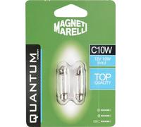 Magneti Marelli 070.00000000009492 C10W - Par de bombillas para coche, 12 V, 10 W, casquillo SV8,5