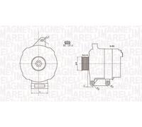 MAGNETI MARELLI Alternador FORD 1,2 1,6 1140139 A005TA7792 C40118300 1436603