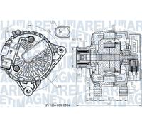 MAGNETI MARELLI Alternador FORD 1,5 1,6 1704768 30659389 1889286 31285658