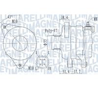 MAGNETI MARELLI Alternador Generador Para Hyundai IX35 Grand Santa Fé KIA LM