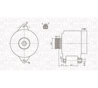 MAGNETI MARELLI Alternador MAZDA 1,5 1,8 2506117 A002TB0091 B34P18300A LR170758