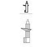 MAGNETI MARELLI Amortiguador Delantero Izquierdo para Opel Astra H L48 A04