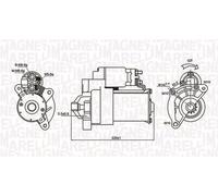 MAGNETI MARELLI Arrancador Para Citroën Berlingo Kasten Jumpy Peugeot 307