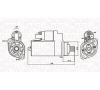MAGNETI MARELLI Arrancador Starter Para VW Multivan V Transporter 7HM 7HN 7HF
