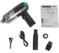 MAGNETI MARELLI Aspirador de Coche, Recargable por USB, 7,4 V y 60 W, Potente y Compacto, con Filtro Lavable y Accesorios incluidos, Ideal para Limpiar Coches, aspirar y soplar