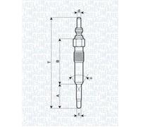 MAGNETI MARELLI Bujía Apto para Seat Inca 1.9 Sdi 1.7 D Renault Kangoo