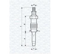 MAGNETI MARELLI Bujía Apto para Volvo 340-360 1.6 Diesel Jeep Cherokee