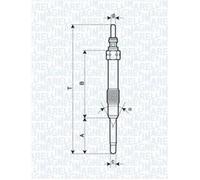 MAGNETI MARELLI Bujía Compatible Para Saab 9-3 Kombi 1.9 TiD Suzuki SX4