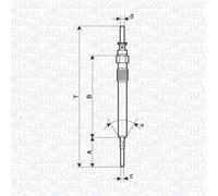 MAGNETI MARELLI Bujía Incandescente Apto para BMW F31 320d 330d Xdrive