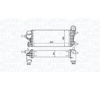 MAGNETI MARELLI Enfriador Intercooler Ladeluftkühler para Ford C-Max II DXA/CB7