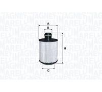 Magneti Marelli Filtro De Aceite VOLVO V40 D2 Filtro De Aceite Para VOLVO