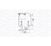 MAGNETI MARELLI Fuelle suspensión neumática para IVECO 2,3 3,0 500312049
