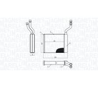 MAGNETI MARELLI Intercambiador De Calor Para Volvo V50 2.0 D 1.8
