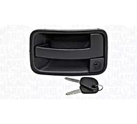 Magneti Marelli MMS0062 Plástico Kit de Manija de la Puerta con Cilindro de Bloqueo para Citroën/Fiat/Lancia/Peugeot, Negro, 2 Pcs