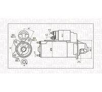MAGNETI MARELLI Motor de arranque FORD 1,8 13374049 1416204 1S4U-11000-AB