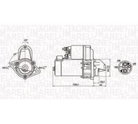 MAGNETI MARELLI Motor de arranque OPEL MERCEDES-BENZ FIAT 1,6 1,2 2443687 SAE777