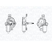 MAGNETI MARELLI Motor del limpiaparabrisas FIAT 1,4 0,9 0000052091825 51883637