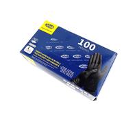 Magneti Marelli Nitrilo Desechable Guantes Extra Fuerte Negro Talla L 100 Pieza