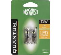 Magneti Marelli Quantum Energy Par de bombillas LED T4W para coche, 8 SMD, 12 V, conexión BA9S