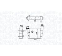 MAGNETI MARELLI Radiador de aire de admisión AUDI 1,9 2,0 8E0145805F 8E0145805S
