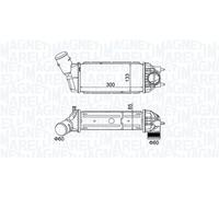 MAGNETI MARELLI Radiador de aire de admisión CITROËN PEUGEOT 1,6 2,0 0384G4