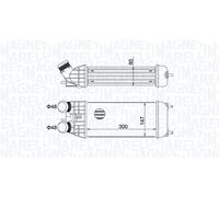 MAGNETI MARELLI Radiador de aire de admisión CITROËN PEUGEOT DS 1,6 1,2 0384N7