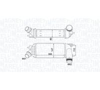 MAGNETI MARELLI Radiador de aire de admisión CITROËN PEUGEOT FIAT 2,0 2,2 0384P2