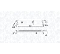 MAGNETI MARELLI Radiador de aire de admisión DACIA RENAULT 1,5 8200409045