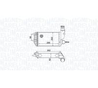 MAGNETI MARELLI Radiador de aire de admisión FIAT PEUGEOT CITROËN 2,8 1,9 0384E4