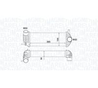 MAGNETI MARELLI Radiador de aire de admisión RENAULT 1,5 8200382109 8200427469