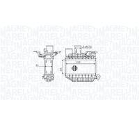 MAGNETI MARELLI Radiador de aire de admisión TOYOTA 2,0 17940-0G010 17940-0G011