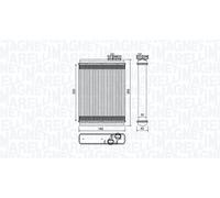 MAGNETI MARELLI Radiador de calefacción AUDI 2,0 3,0 8K0898037A