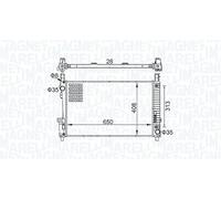 MAGNETI MARELLI Radiador de motor 350213151700