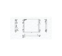MAGNETI MARELLI Radiador de motor 350213192600