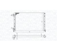 MAGNETI MARELLI Radiador de motor 350213194400