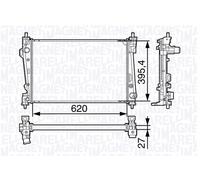 MAGNETI MARELLI Radiador refrigeración del motor ALFA ROMEO 2,0 1,6 50514481