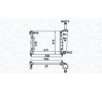 MAGNETI MARELLI Radiador refrigeración del motor FIAT FORD 1,2 1559504 51787115