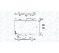 MAGNETI MARELLI Radiador refrigeración del motor FORD 1,4 1540332 8V518005FB