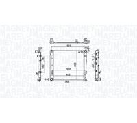 MAGNETI MARELLI Radiador refrigeración del motor HYUNDAI KIA 2,0 1,7 25310-2Y000