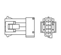 MAGNETI MARELLI Sonda Lambda Ajuste Sonda para Peugeot 206 Hatchback 1.4i 1.6i